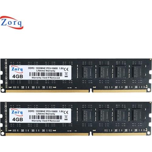 2pcs Kingston DDR3 RAM 4GB 1333MHz 1600MHz 1866Mhz for Intel and AMD PC3-10600 PC3-12800 PC3-14900 Non-ECC Desktop Memory