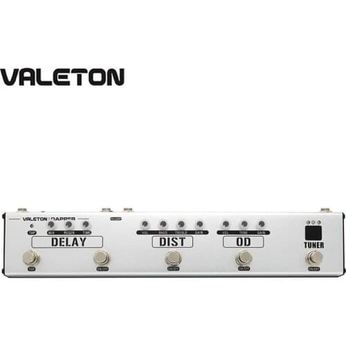 Valeton Multi Effects Strip Pedal De Gutaria Dapper Series 4 in 1 with Tuner,Overdrive,Distortion,Delay Pedal Effect VES-1