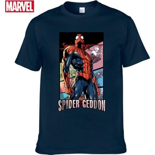 Marvel The Avengers Spider Man t-shirt Comfortable Breathable 100% cotton Fashion graphic t shirts for men Summer Tops #114