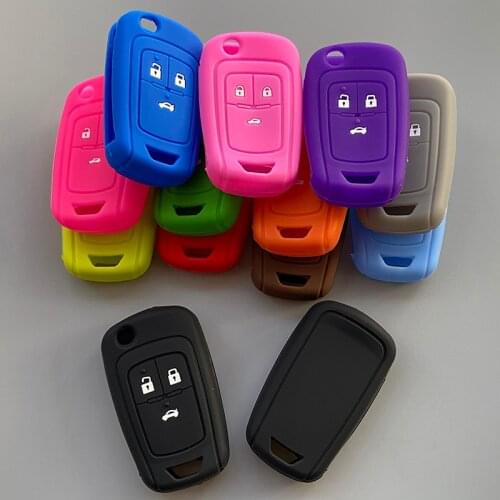 ZAD Silicone rubber car key cover case for Chevrolet Cruze 2009-2013 sedan hatchback 3 button key-styling car accessory