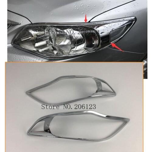 Car Styling cover ABS Chrome lamp front fog Light Trim frame 2pcs For Toyota Corolla Altis 2011 2012 2013