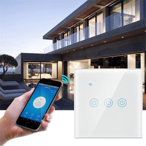 1/2/3/4 gang Tuya Zigbee Smart Touch Switch Home Wall Button for Alexa and Google Home Assistant EU Standard Smart Life APP