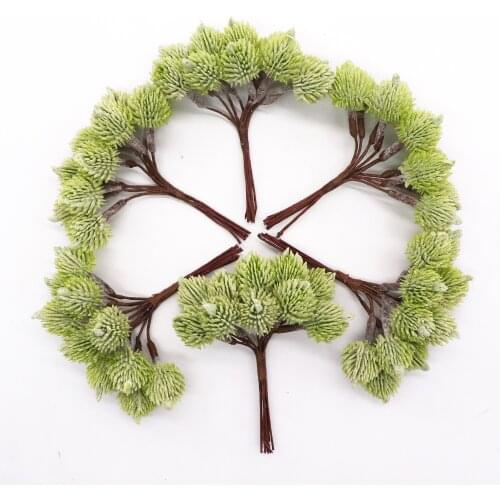10pcs/bundle Artificial plants fake pine cone decorative flowers wreaths christmas wreath home decor diy gifts Handmade pompon