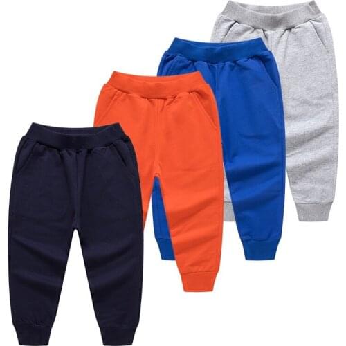 2021 Spring Children Boy Pants Cotton Girls Sweatpants 1-10 Years Kids Teenage Trousers Sports Pants For Boy Joggers