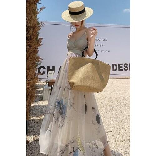 Vintage Casual Sundress Female Beach Dress Long Backless Women Dress Summer 2021 Boho Sexy Dress