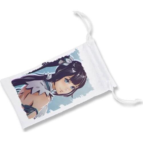 1 Case bag multipurpose DANMACHI ANIME HESTIA goddess glasses dice custom role color child girl drawing