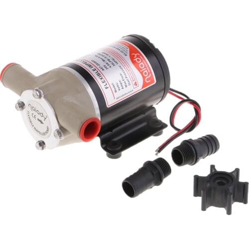 24V Marine 8 GPM Self Priming Impeller Bilge Pump - Replaces Water Puppy
