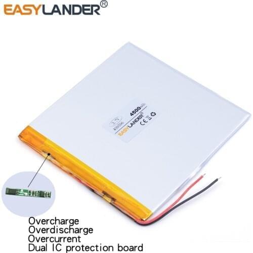 3.7v lithium ion rechargeable battery 409596 4500MAH For GPS PSP DVD PAD E-book tablet pc laptop power bank video game 049596