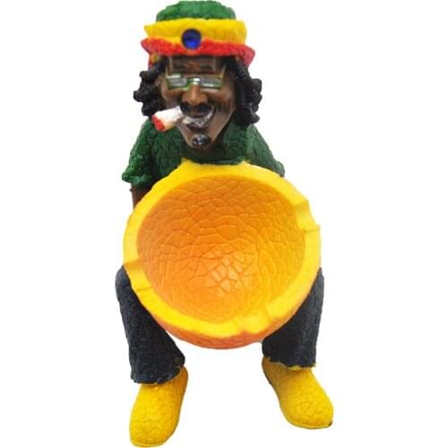 Smoking accessories Resin ashtray personalized three-color hat smoker embrace ashtray