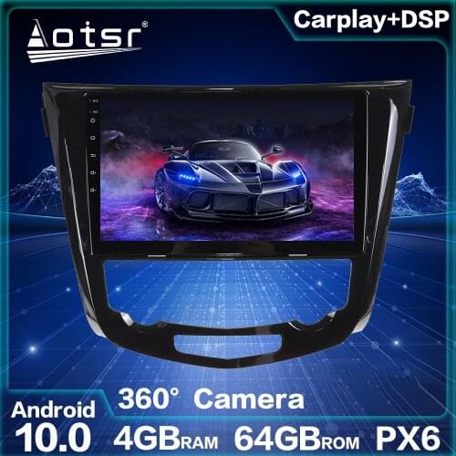 Android 10.0 64GB Car Radio GPS Navigation For Nissan X-Trail Qashqai Android Radio Auto Stereo Head Unit Car Multimedia Player