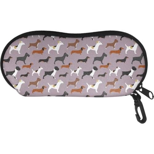 Schnauzer Dog Printed Sun/Eye/Swimming Glasses Case High Quality Students School Cases Men/Women Spectacle Cases Portable