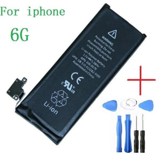 Mobile Phone Battery For iPhone 6 6G Real Capacity 1810mAh 3.8V battery for iphone 6 With Repair Tools Kit