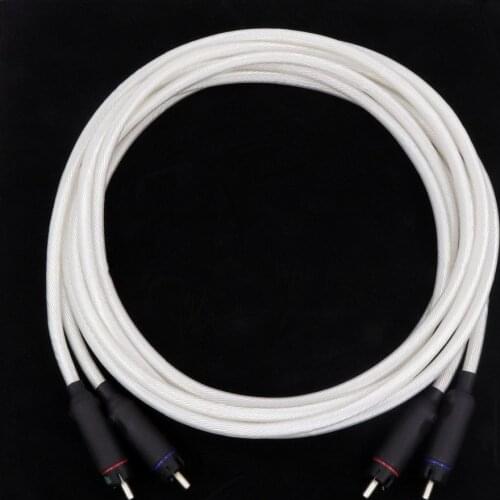 HiFi hi-end hiendSSC-003 99.99% 4N Sterling Pure Silver XLR RCA Cable XLR Converter RCA 6.35mm 3.5mm Cable Sterling Plug