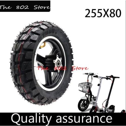255x80 10 inch 80/65-6 wheel with alloy hub rim off-road tire for Electric Scooter Speedual Grace 10 Zero 10X