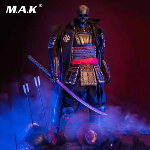 Collectible In Stock 1/6 Scale TD-02 Black Warrior Japanese Warriors Full Set Action Figure Doll Model with Weapon Accessory