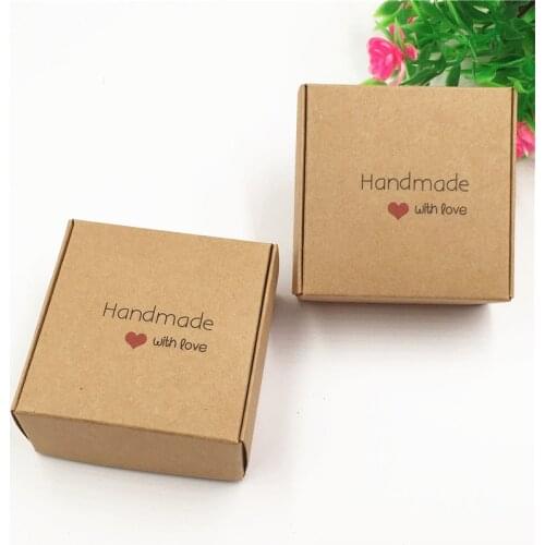 Various 6.5x6.5x3cm small cute pattern gift packing paper box 20pcs exquisite jewelry accessories storage carton carries case