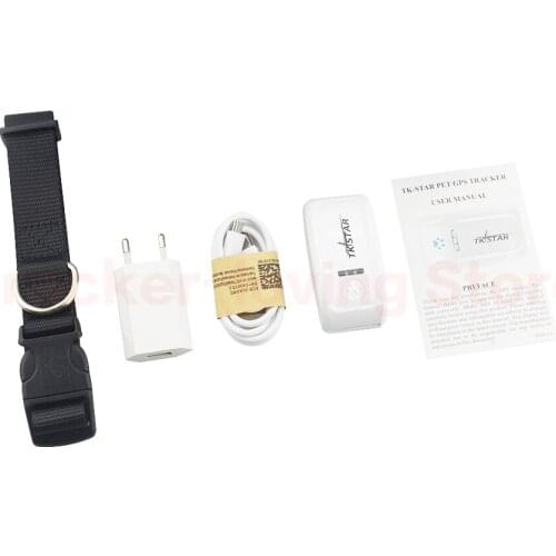 Mini Waterproof GPS Tracker TK909 Pet Cat Dog Locator with Collar Free Platform APP Website TKSTAR Tracking Device No box