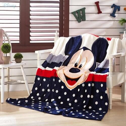 Disney Mickey Mouse Flannel Throw Blanket Soft Bed Sofa Sleeping Cover Flat Sheet for Kids Boys Girls Adults Big Size 200x230cm