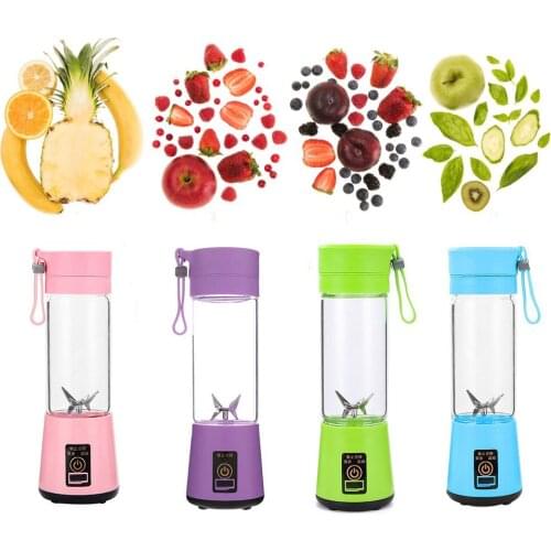 Portable Mixer USB Electric Fruit Juicer Handheld Smoothie Maker Blender Stirring Rechargeable Mini Food Processor Juice Cup