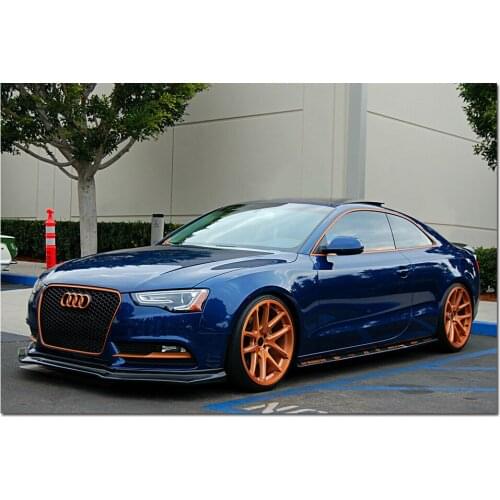 A5 Coupe Blue Luxury Car Poster Print for Home Decor Wall Art Picture For Living Room Decor Canvas Painting