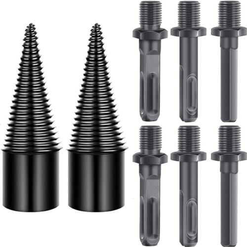 Wood Splitter Drill Bit Wood Splitter Drill Bit Drill Portable Wood Cutting Tool For Hand Drill Rod, 32Mm