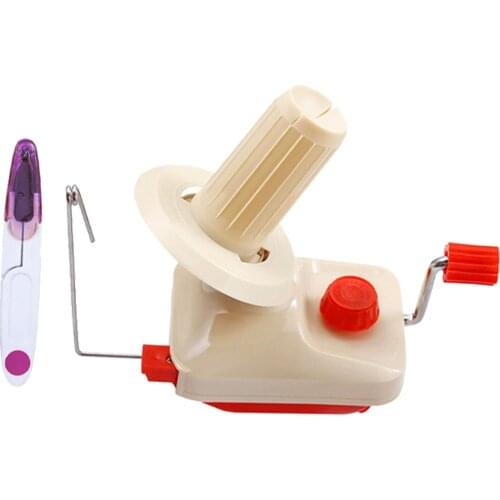 Handheld Yarn Fiber String Ball Winding Device Easy to Use Wool Winder Holder String Winding Machine