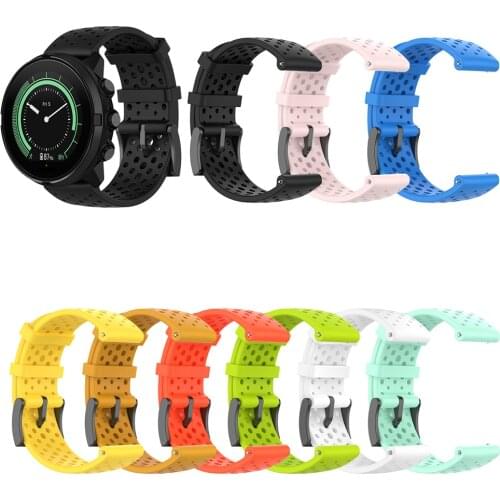 Replacement Silicone Watch Band for Suunto Spartan Sport/Sport wrist hr for Suunto 9 baro/ D5 Watch Sport Bracelet Wrist Strap