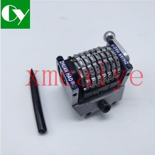 2 pcs High quality 7digits Rotary Numbering Machine vertical Counterclockwise 9.8.7.6.5