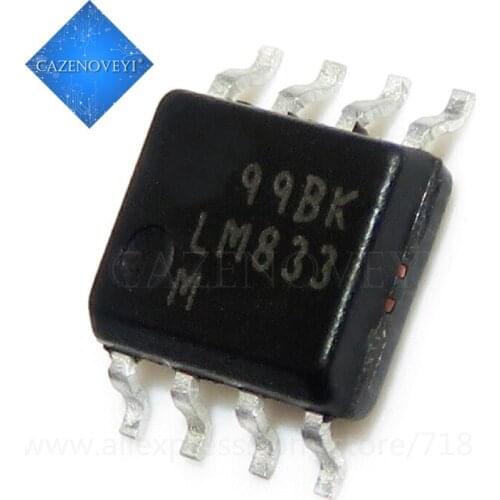 10pcs/lot LM833MX LM833M LM833 SOP-8 In Stock