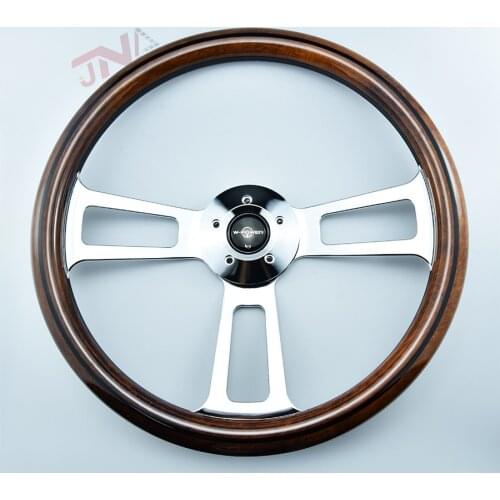 18inch Drifting Car Bus Steering Wheel Chrome Spoke 455mm Racing Steering Wheel