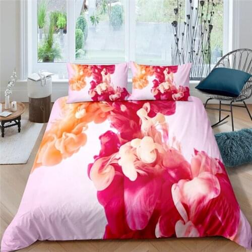 Bedding Sets Luxury 3D Art Print 2/3Pcs Comfortable Kids Teens Duvet Cover Pillowcase Home Textile Single Queen and King Size