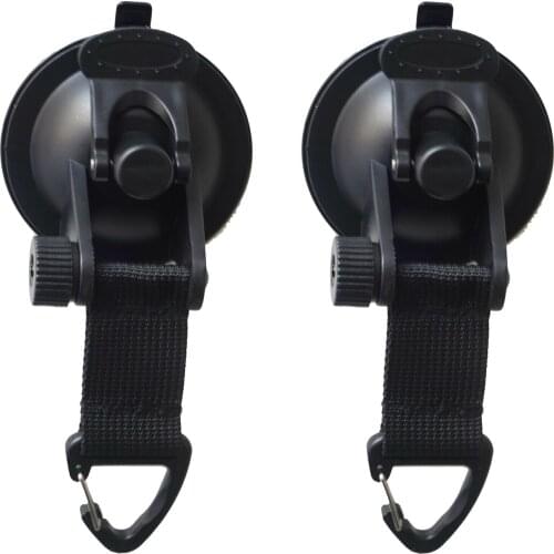 2-Pack Suction Cup Tie Downs Suction Cup Mount Car Hook Rack for smooth surface