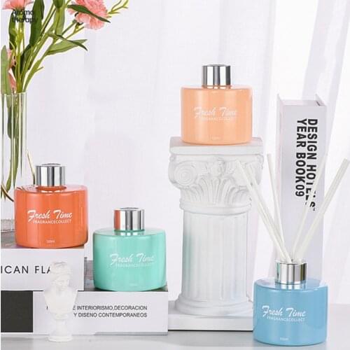 1pcs 120ml Aromatherapy Suit Wholesale Fragrant Home Furnishing Articles Reed Diffuser with Black Rattan Sticks Home Decor