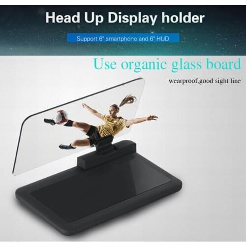 Free Shipping Car Hud Head Up Display Holder ,Universal Smartphone Navigation Bracket ,6Inch HUD Car Holder In Hot Sellling