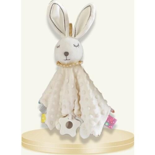 Baby Appease Towel Toys Plush Comfort Towel Soothe Appease Towels Lovely Rabbit Elephant Bear Newborn Comfort Bite Cloth Blanket