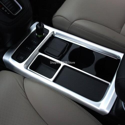 For HONDA CRV C-RV 2015 2016 Shift Knob Control Panel Cover Trim With Cup Frame Holder Car Accessories Interior decoration