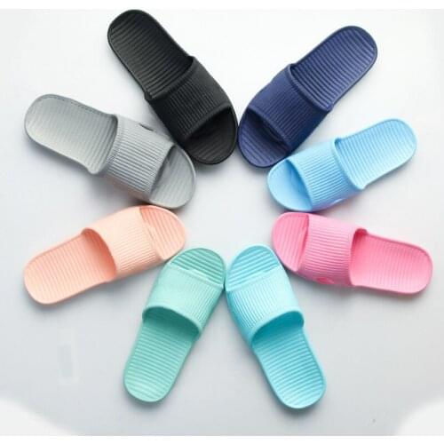Indoor Slippers Floor Flat Shoes Women Men Non-slip Flip Flops Bath Home Slipper Female Slipper Comfortable Zapatillas de hombre
