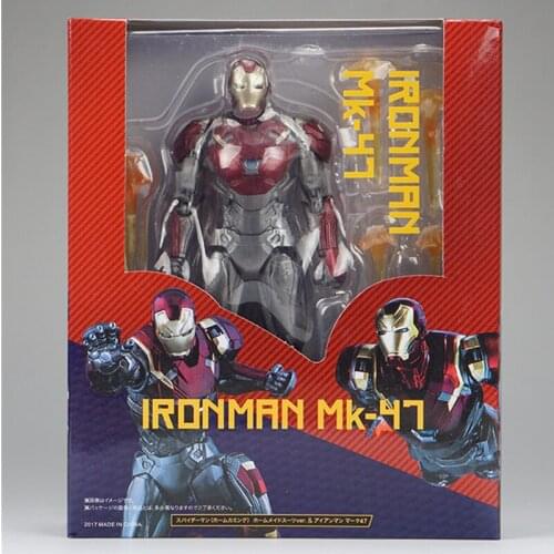 Hasbro Avengers Super Hero Iron Man MK47 Figurine Toys PVC Action Figure Desk Decoration Model Toys Gift 15cm