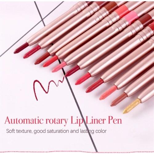 10-color Matte Lip Liner Fashion Long Lasting Waterproof Long Lasting Smooth Colorful Lip Makeup Tool Cosmetic QBMY