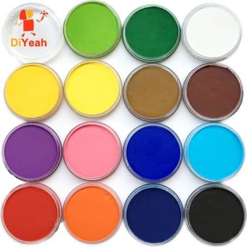 DiYeah Face Paint Color maquillage 30g Halloween Makeup schmink Pigment Body Art Model Marker Single maquiagem Body Painting Red
