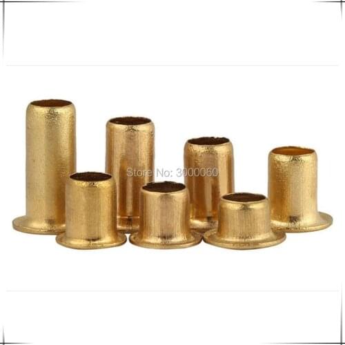M2.3x5mm Brass Copper Single Tube Hollow Tubular Rivet For PCB 2000pcs/lot