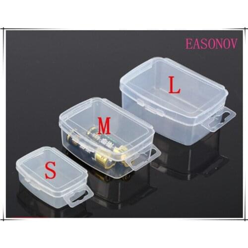 Small transparent plastic box portable storage memory to complete the product packaging cassette hook 2/ lot