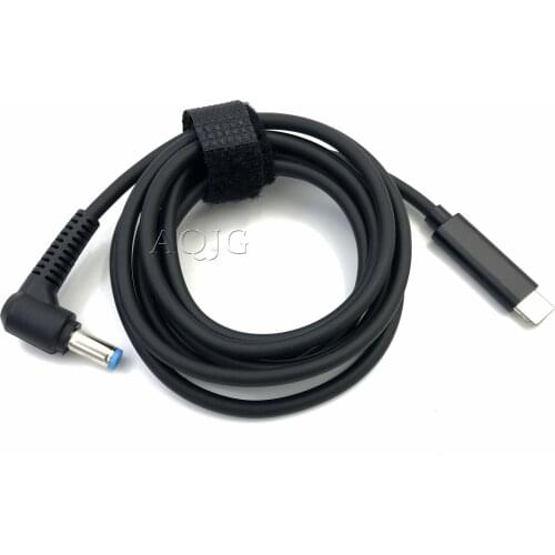 PD 65W 5.5 x 1.7mm Male to USB-C Type-C Male Power Charge Cable Laptop to USB Smartphone Charging Cable Adapter