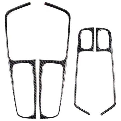 Fit For Porsche Cayenne Macan carbon fiber window lift control panel stickers car interior modification car accessories