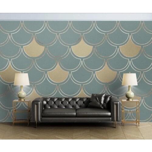 Custom 3D mural wallpaper Nordic line geometric abstract luxury light background fresh decorative paintings