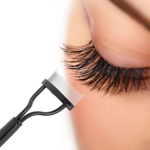 Eyelash Metal Brush Comb Beauty Makeup Lash Separator Lift Curl Grooming Tool SANA889