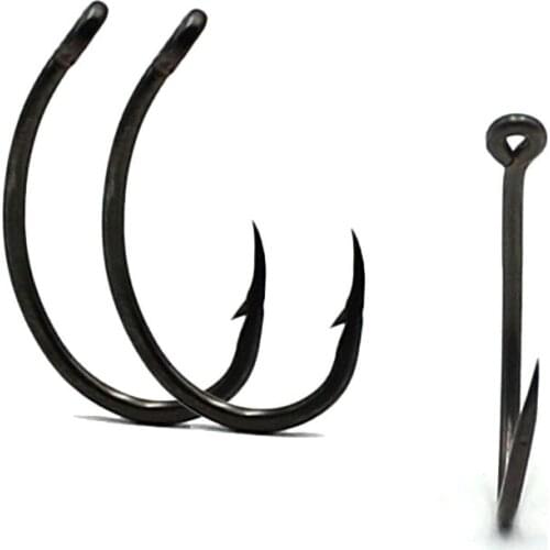 25PCS High Carbon Steel Fishing Hooks Carp Hooks Mixed Size Barbed Jig Hooks Carp Fishing Jig Head for Carp Fishing Accessories