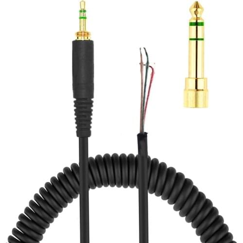 Headphone Adapter Replacement Spring Coil Cable for -Beyerdynamic DT 770 770PRO 990 990PRO Earphones