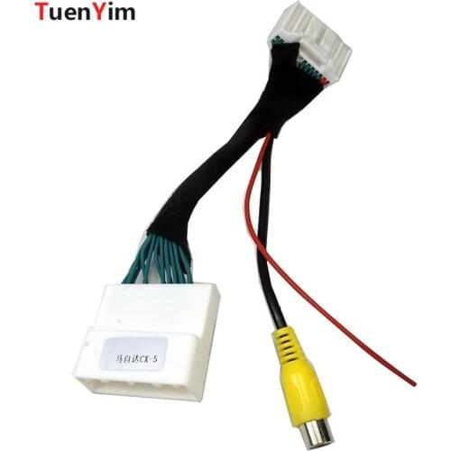 Connection Cable for Mazda 2 CX-5 2015 2016 Reversing Camera to OEM monitor without Damaging the car Wiring