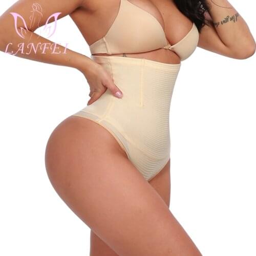 LANFEI Women Body Shaper Thong Panties High Waist Trainer Cinchers Shapewear Fajas Slimming Tummy Control Butt Lifter Underwear